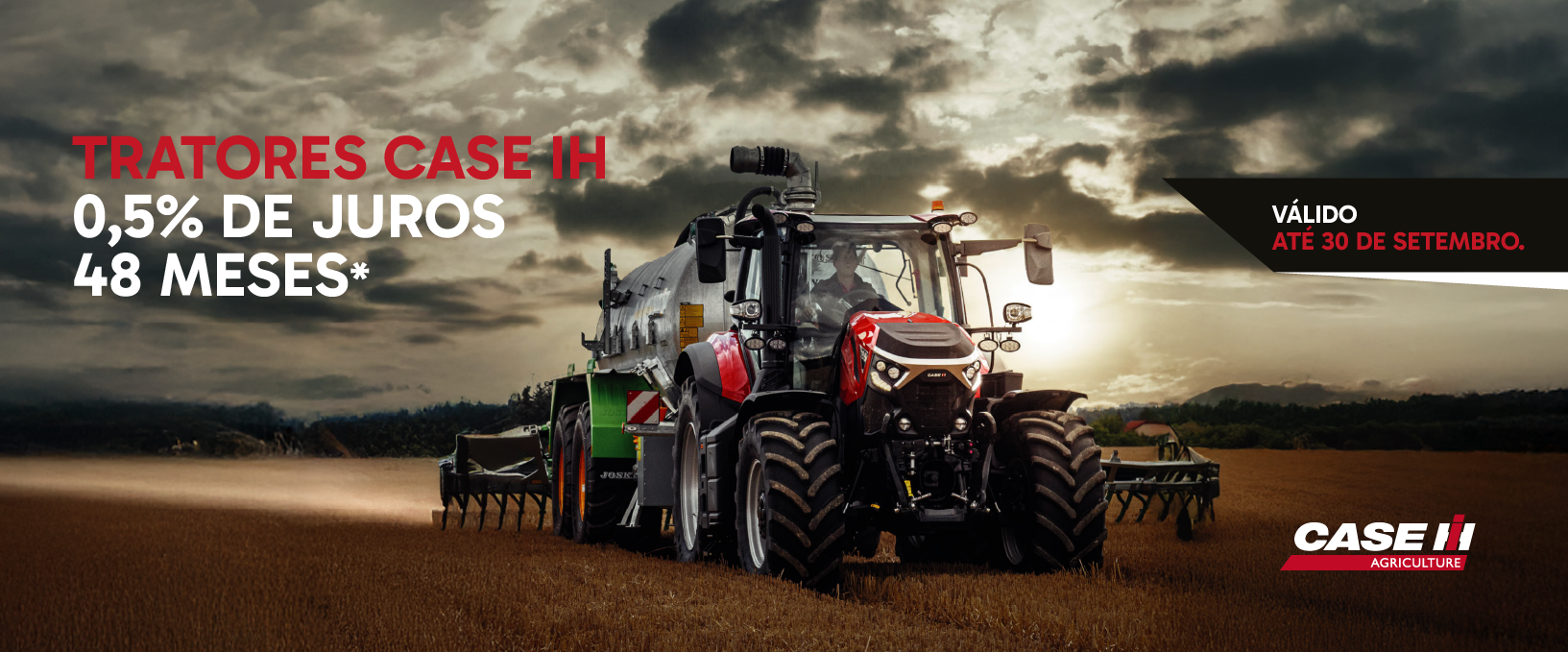 Banner da marca Case IH