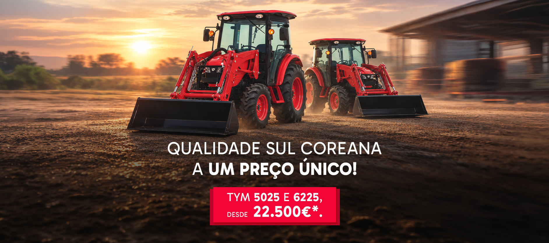Banner da marca TYM Tractors